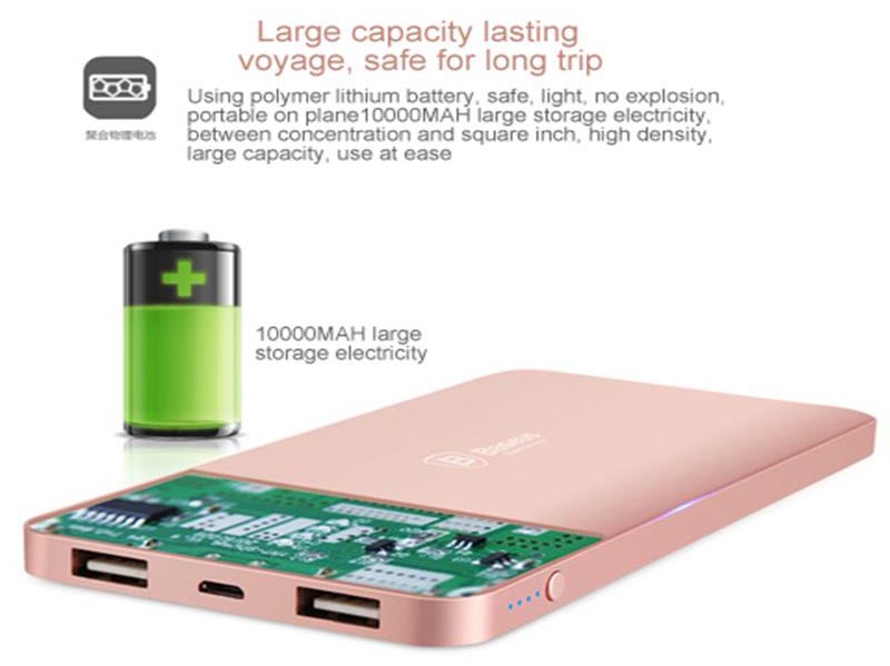 Baseus Power Bank Star Series Dual Output Charging 10000mAh